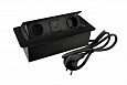 Блок врезной 2 розетки (Schucko) 2xUSB A+C черный с проводом
